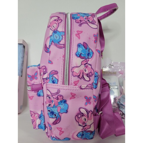 Disney Lilo And Stitch Angel And Stitch Butterfly Mini Backpack Bundle